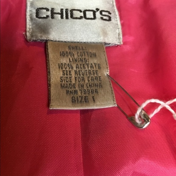 Chico’s quilted multicolored jacket. Chico’s 1 - Picture 6 of 8